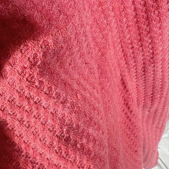 Aratta Silent Journey Waterfall Waffle Knit Open Cardigan Beading Boho Size M - Picture 10 of 10